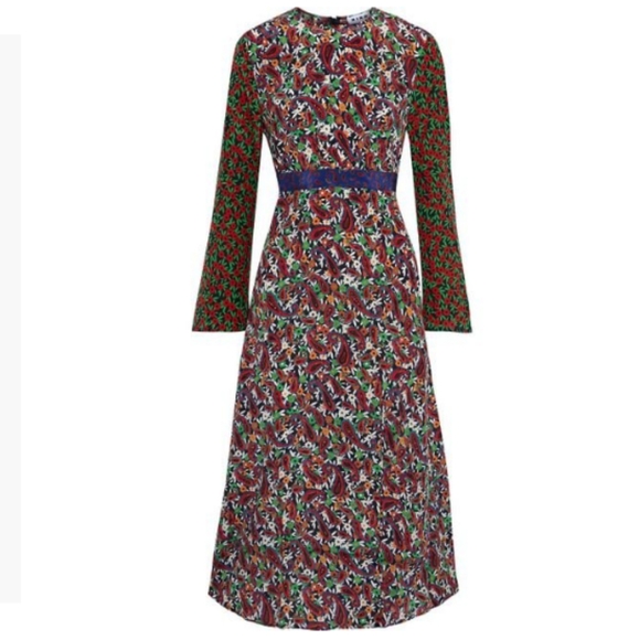 Rixo Trisha Silk Midi Dress - Picture 4 of 13